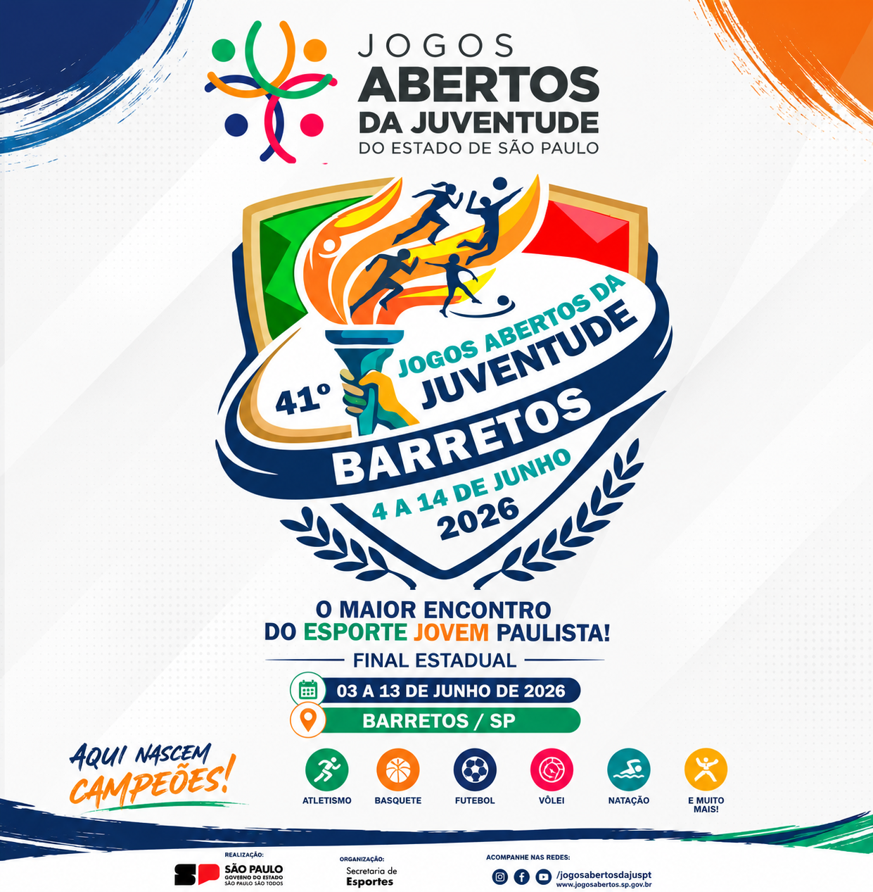 2026 - 41º Jogos Abertos da Juventude - Barretos