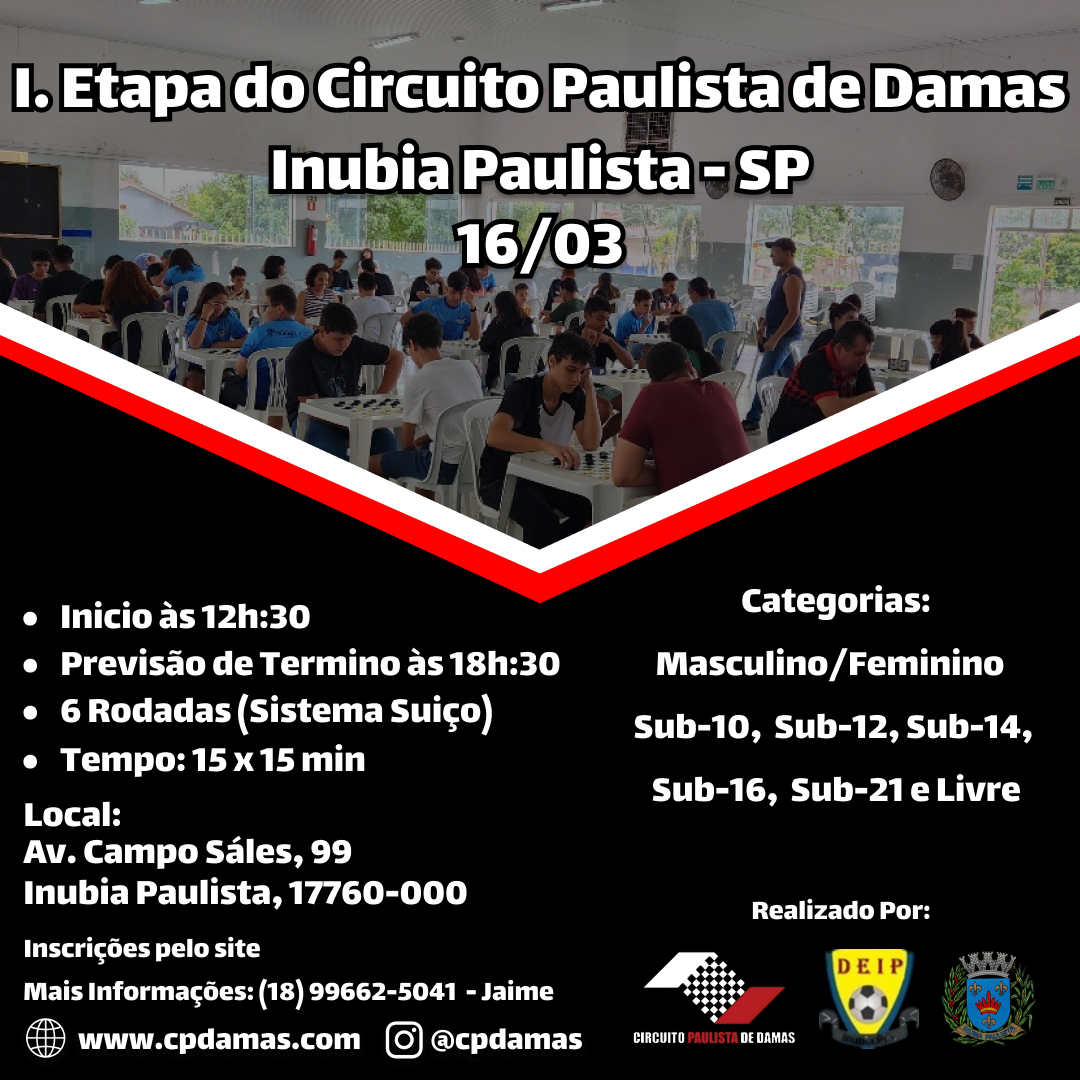 I. Etapa do Circuito Paulista: Inubia Paulista
