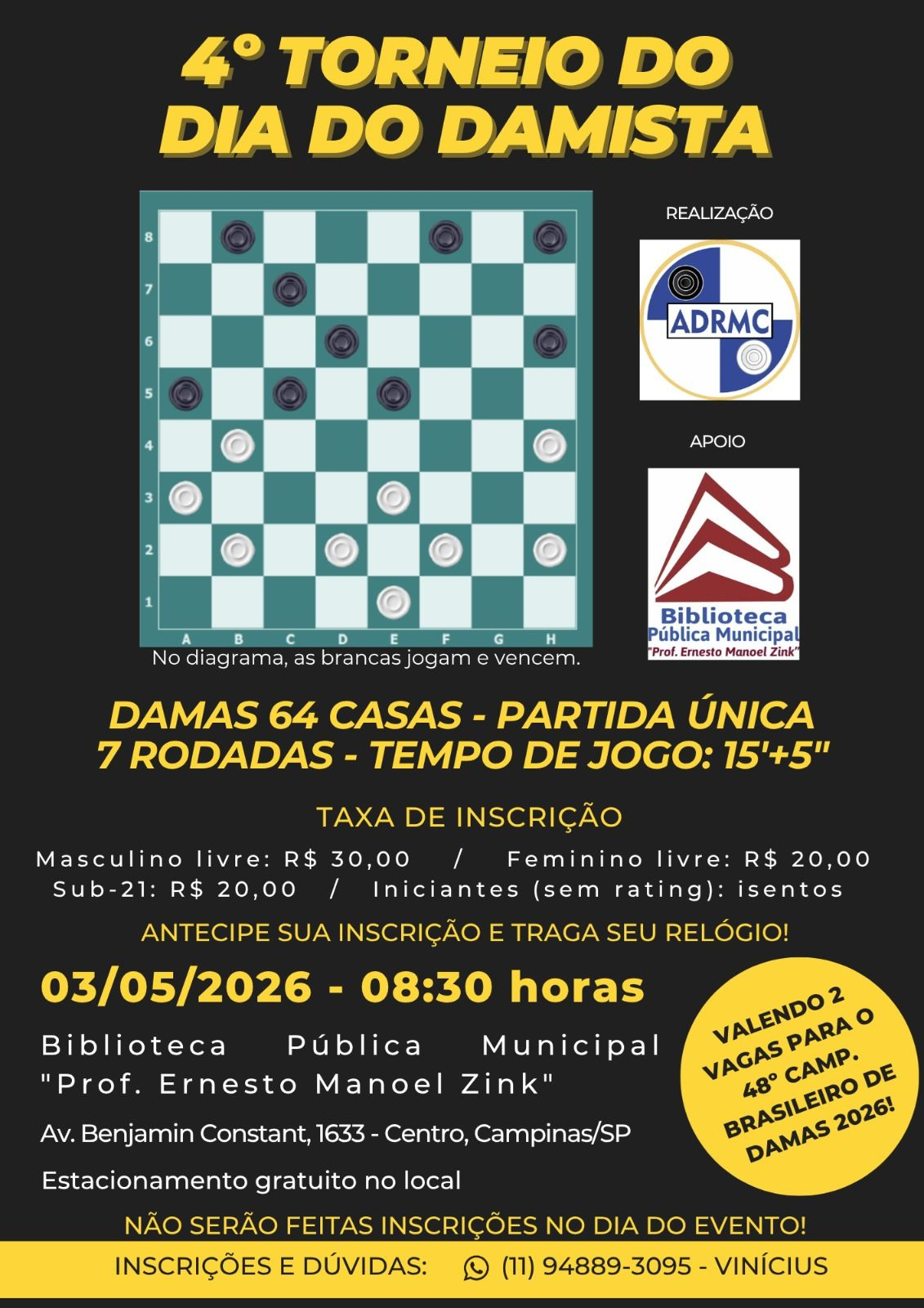 4º Torneio do Dia do Damista