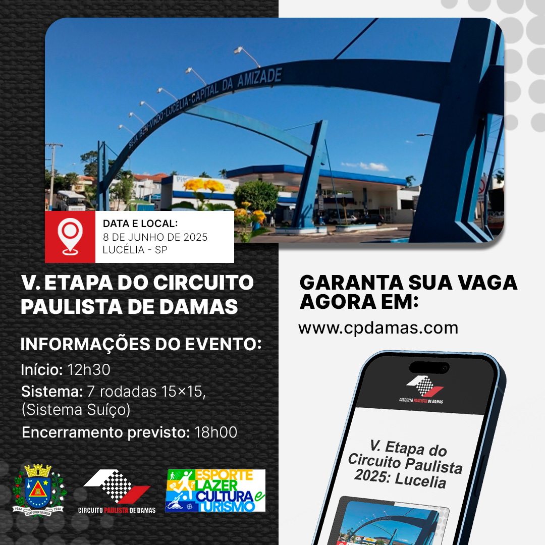 V. Etapa do Circuito Paulista 2025: Lucelia